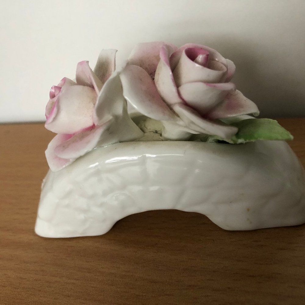 Vintage handmade Staffordshire the princess collection bridge roses mini s decor